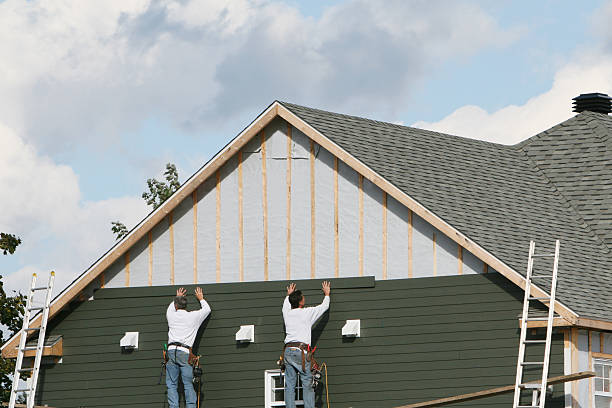 Professional Emergency Siding Repair technician working in Lawrenceville, NJ